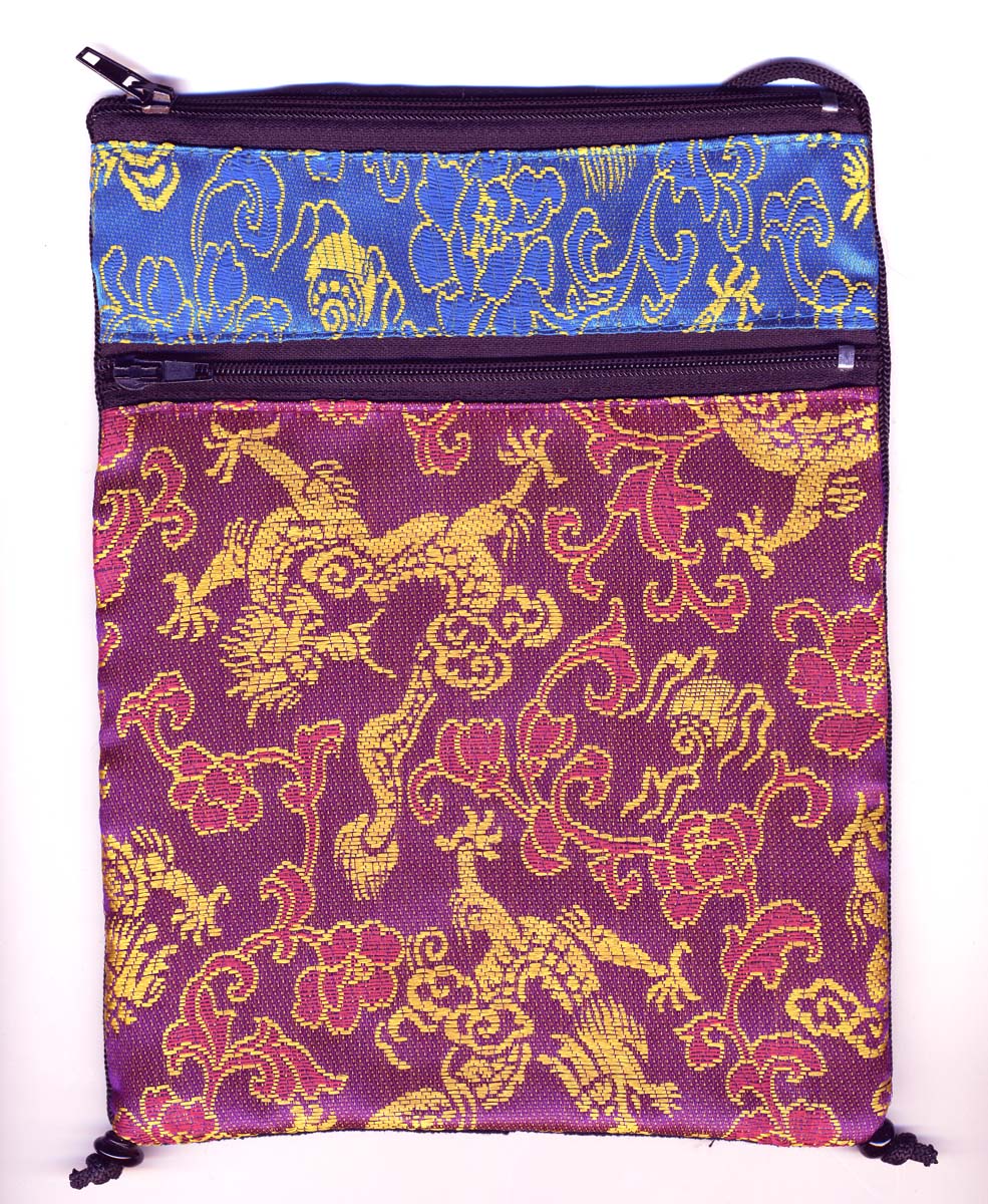 TAROT BAG IN TURQUOISE AND MAGENTA